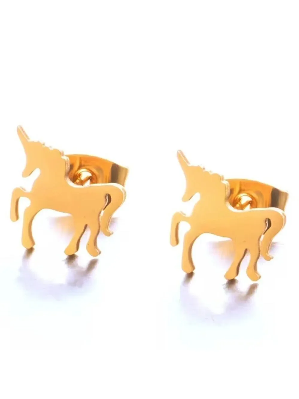 Small Unicorn Stainless Steel Stud Earrings #1205